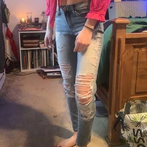 KanCan Distressed Light Wash Jeans